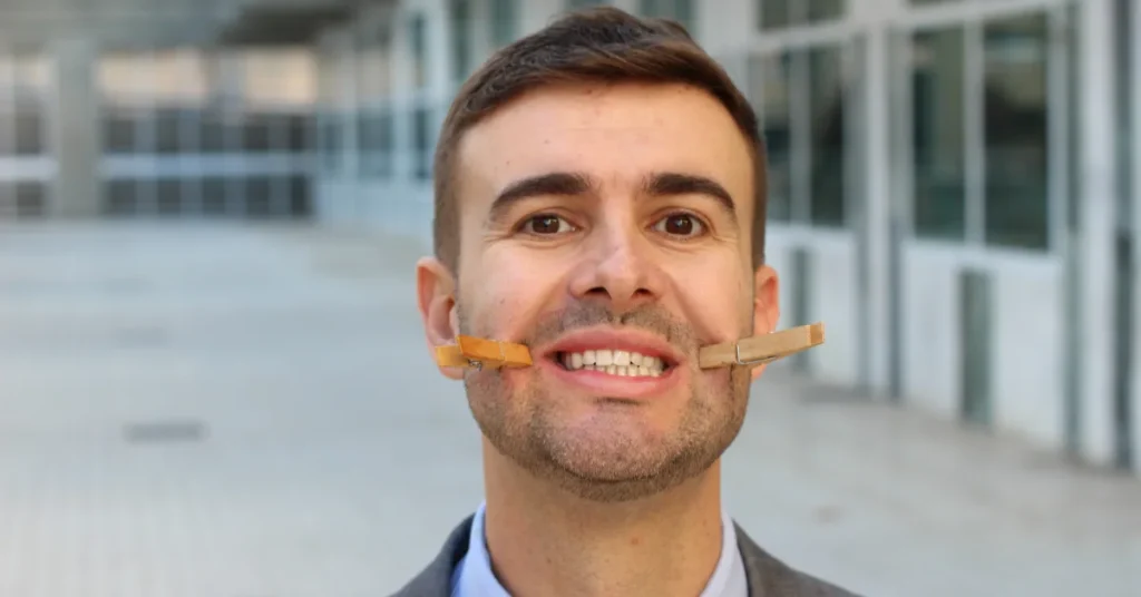 Depresión, sonrisa falsa